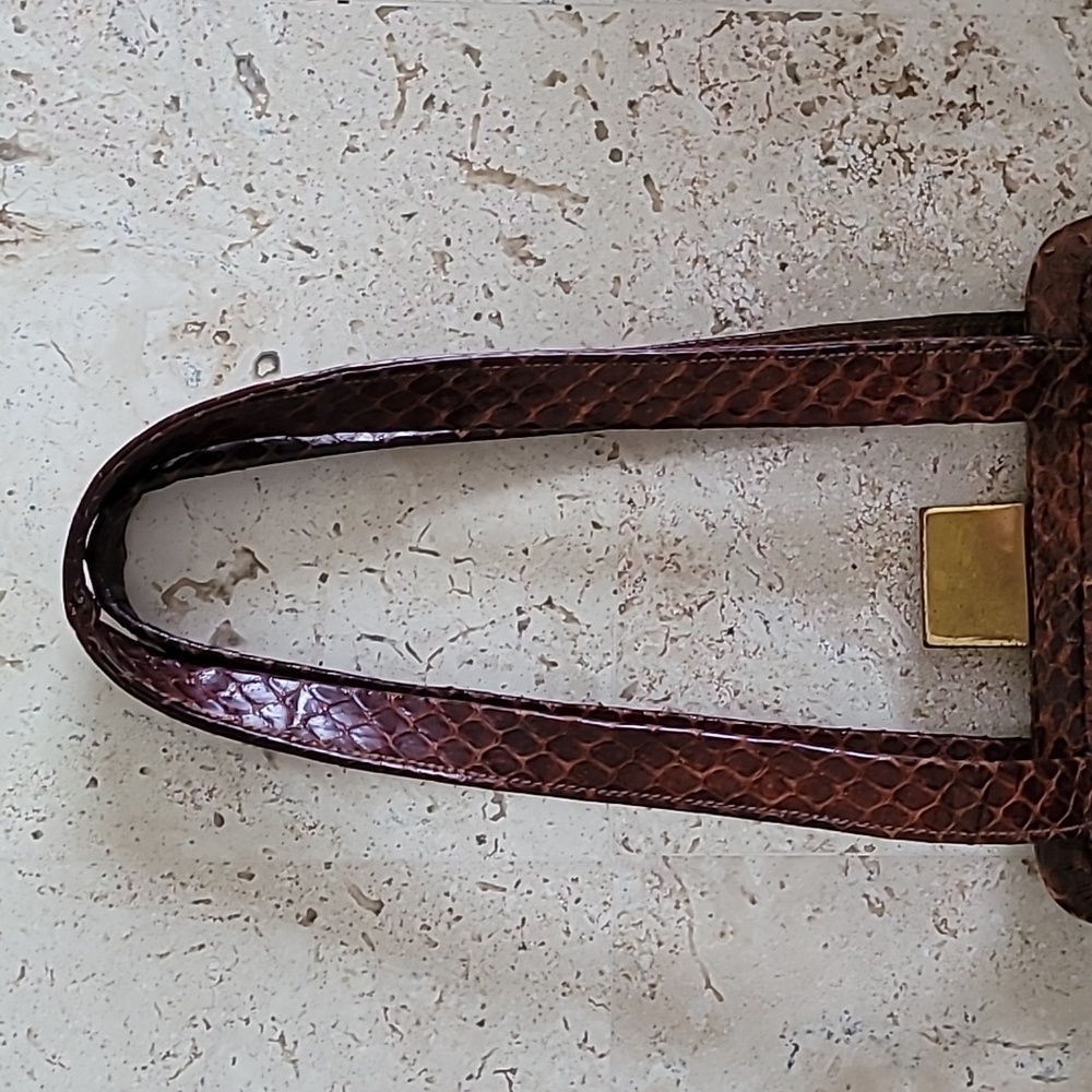 Vintage lizard skin small purse. 1940's ? - Picture 4 of 16